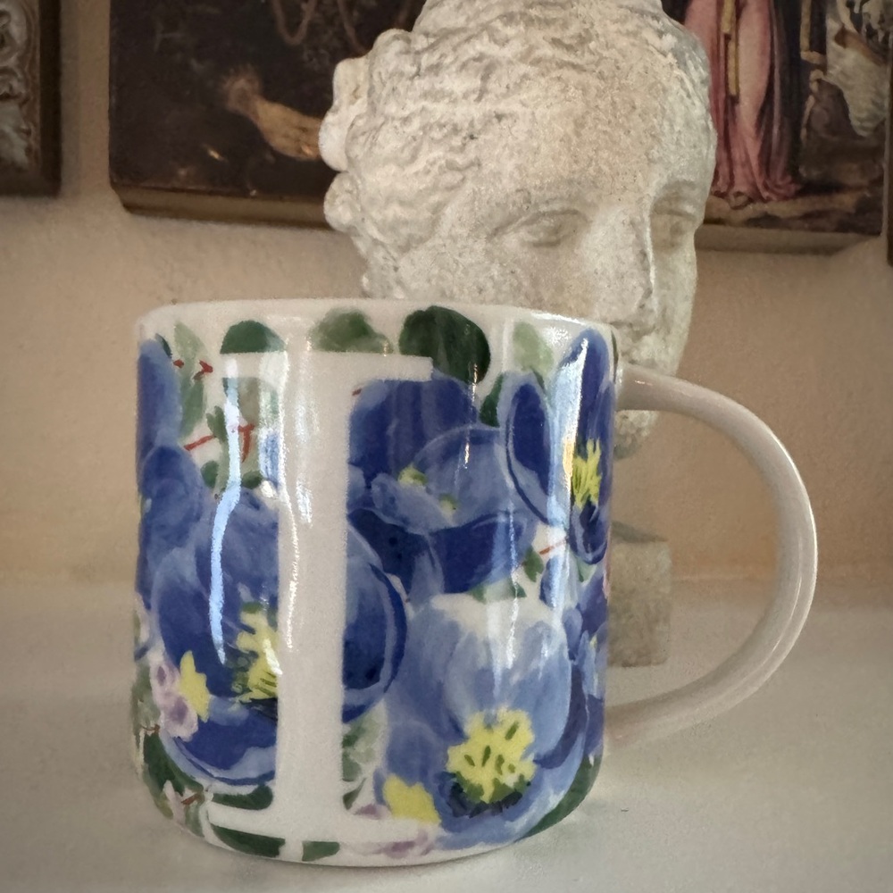Anthropologie 'Dawn'‎ Monogram Mug - 'I'